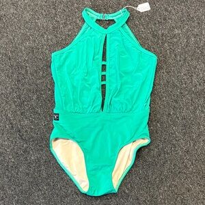 Green Dance Leotard Kandi Kouture- Size Teen Small